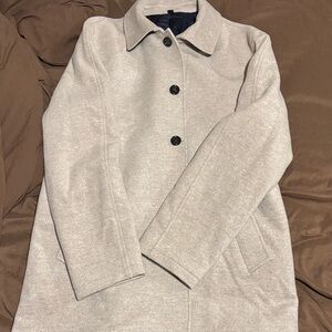J. Crew Light Gray Trench Coat